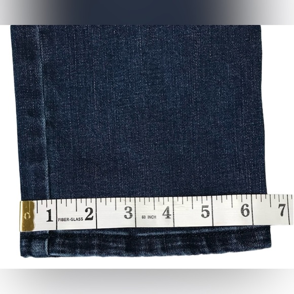 Black Label By Chico’s Dark Wash Denim Low Rise Jeans Charm 5 Pockets Size 00 - Picture 12 of 13